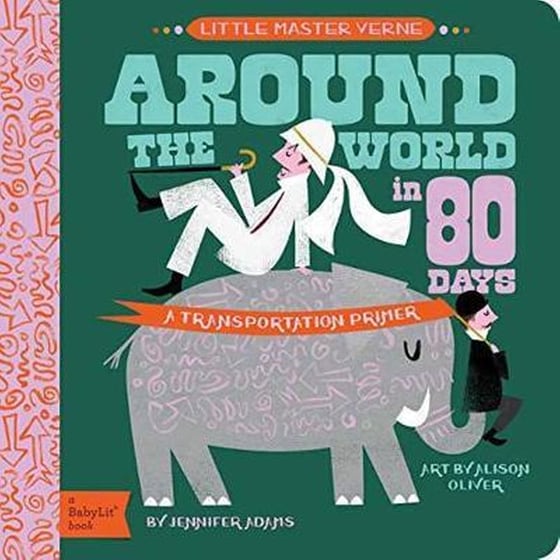 Little Master Verne: Around the World in 80 Days : A BabyLit Transportation Primer image 0