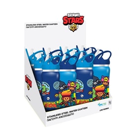 Παγούρι Πλαστικό με Καλαμάκι Brawl Stars 500 ml (2 Σχέδια)