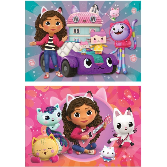 Παιδικό Παζλ Clementoni Super Color DreamWorks Gabby's Dollhouse (2x20 Κομμάτια) image 1