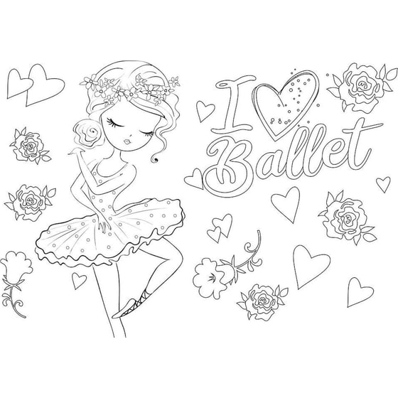 Μπλοκ Σετ Ζωγραφικής με Αυτοκόλλητα και Στένσιλ Must Girl 40 Φύλλων image 5