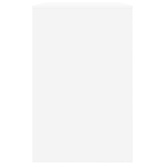 Γραφείο VidaXL από Επεξεργασμένο Ξύλο 100x50x78 cm - Λευκό image 6