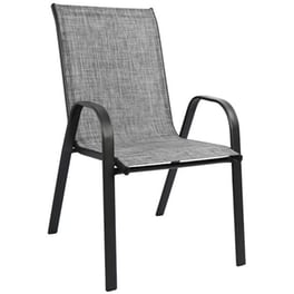 Πολυθρόνα Woodwell Μεταλλική Με Textilene 55x72x91cm - Γκρι