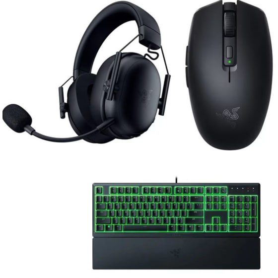 Gaming Ακουστικά  Razer BlackShark V3 X + Razer Ornata V3 Χ Gaming Πληκτρολόγιο + Razer Orochi V2 Ποντίκι image 0