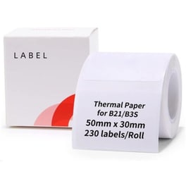 Κασέτα Ετικετογράφου NIIMBOT 50x30mm 230 Ετικέτες - Λευκό