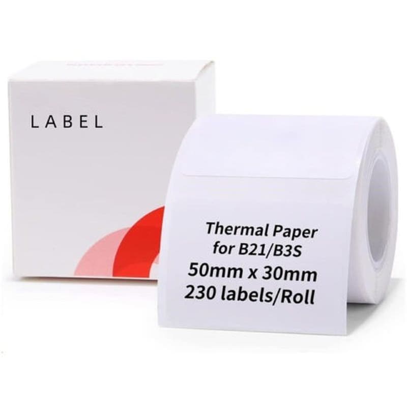 Κασέτα Ετικετογράφου NIIMBOT 50x30mm 230 Ετικέτες - Λευκό