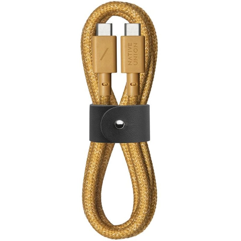 Καλώδιο Φόρτισης Native Union Belt Cable USB-C σε USB-C 1.2m - Kraft