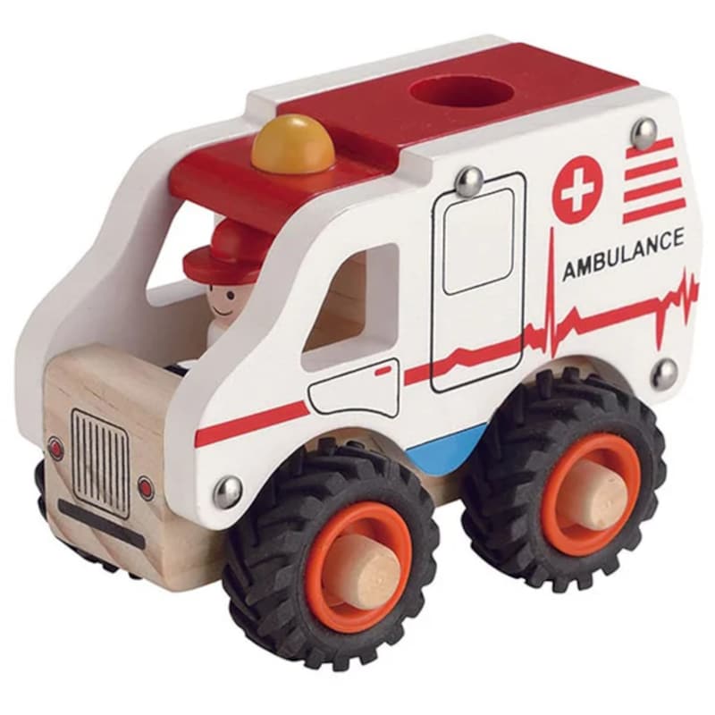 Ξύλινο Παιχνίδι Magni Ασθενοφόρο 13x9x7.5