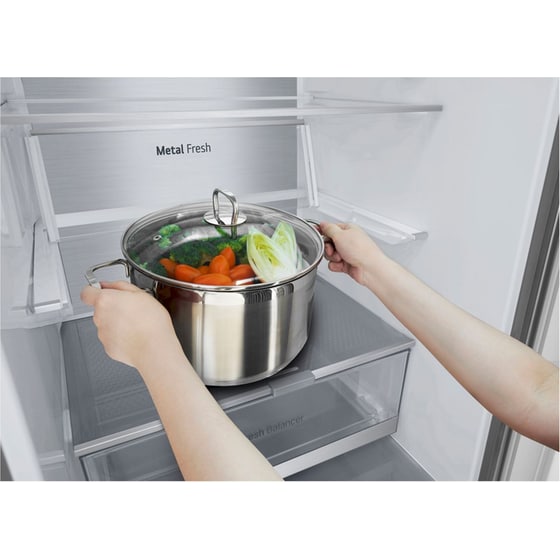LG GBV7270DPY Total No Frost 387 Lt με ThinQ Ασημί Ψυγειοκαταψύκτης image 9