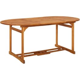 Τραπεζαρία Εξωτερικού Χώρου VidaXL από Ξύλο 180x90x75 cm - Καφέ