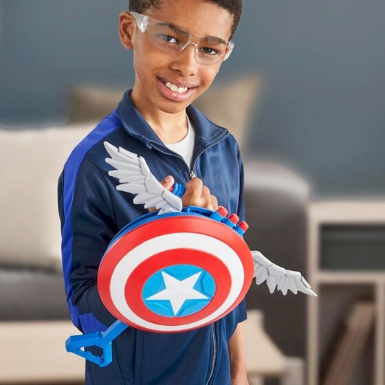 Nerf Εκτοξευτής Marvel Studios Captain America Brave New World: Skyshot Blaster (F9302) image 4