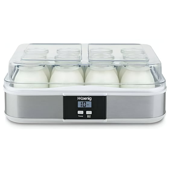 Παρασκευαστής Γιαουρτιού H.KOENIG ELY120 21.5 W 0.16 L Ασημί image 0