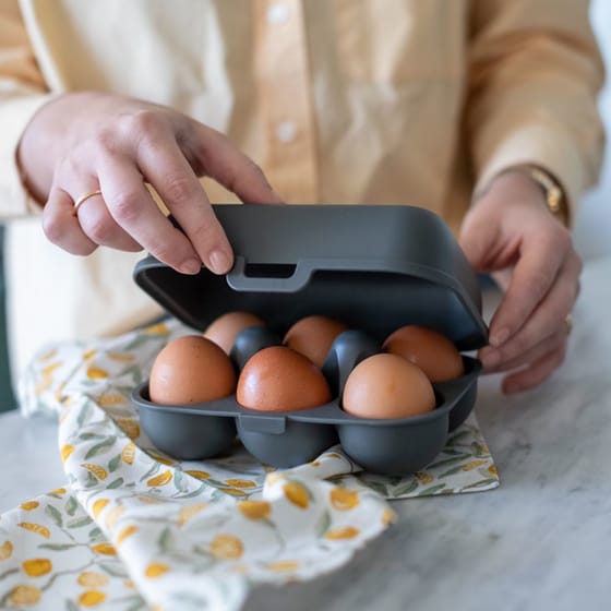 Αυγοθήκη Koziol Egg Carton To Go 6 Θέσεων - Γκρι image 1