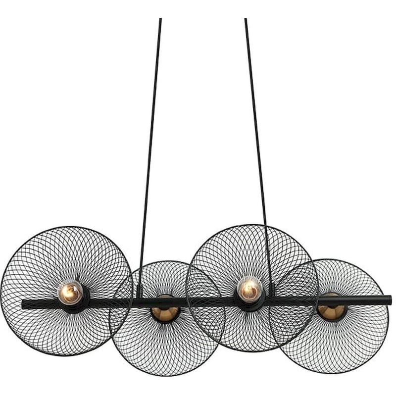 Φωτιστικό Οροφής Πολύφωτο Aca Kobe Hl45844p71b Μεταλλικό - Μαύρο