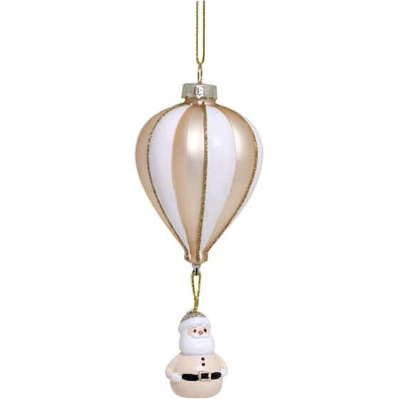 Στολίδι Chic Antique Γυάλινο Αερόστατο Santa image 0