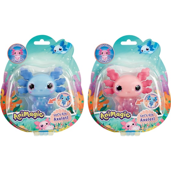 Animagic Φιγούρα Νερού Let's Glo Axolotl image 0