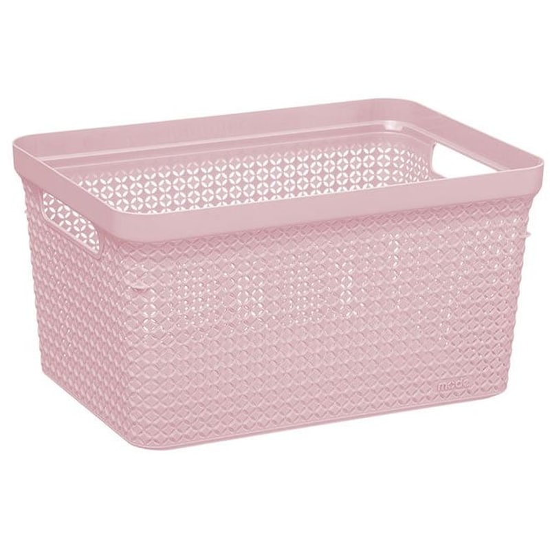SPITISHOP Κουτί Αποθήκευσης F-V 164589a Πλαστικό 27x14.2cm - Ροζ