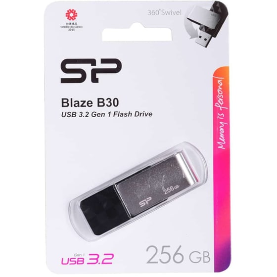 Silicon Power Blaze B30 256GB USB 3.1 Stick Γκρι image 2