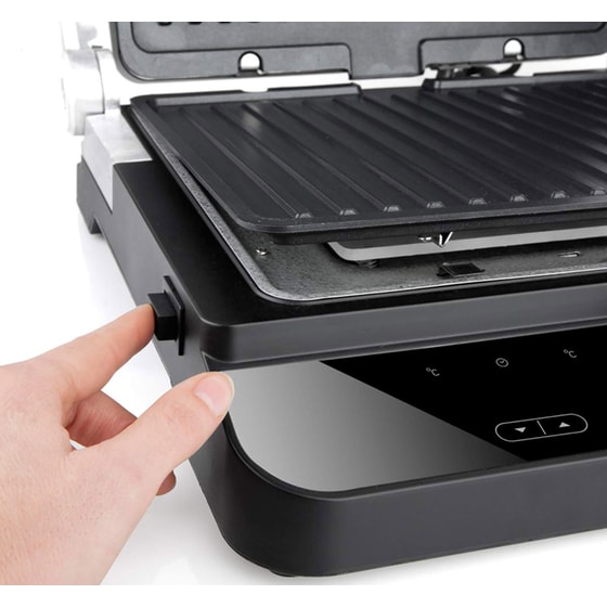 Τοστιέρα Γκριλιέρα BLACK & DECKER BXGR2000E με Αποσπώμενες Πλάκες 2000W Μαύρη image 3