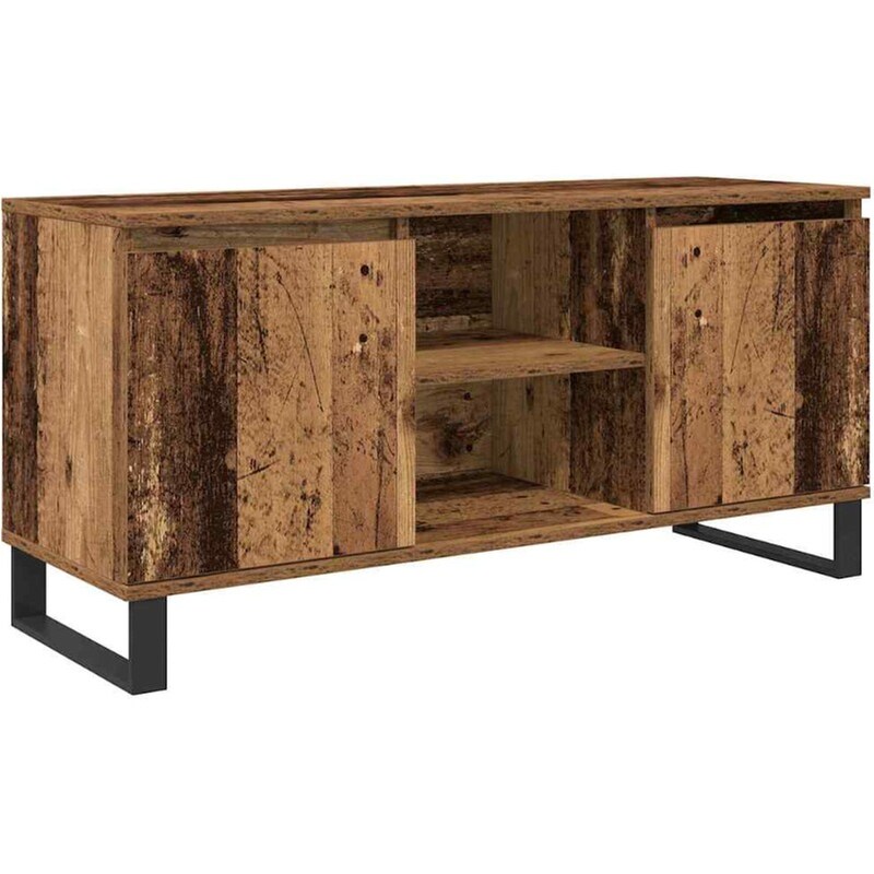 Έπιπλο Τηλεόρασης VidaXL 104 x 35 x 50 cm - Παλαιωμένο Ξύλο