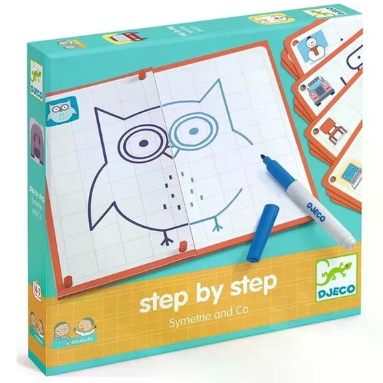 Σετ Ζωγραφικής Djeco Ζωγραφική Βήμα-βήμα Συμμετρία image 0