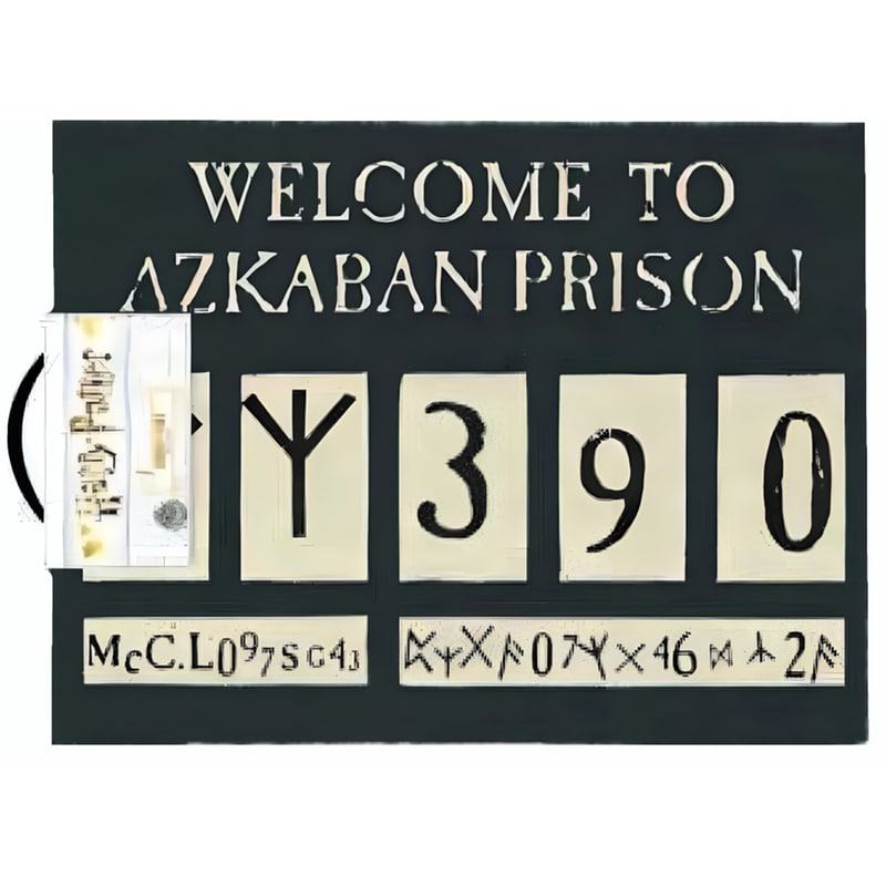 Πατάκι Εισόδου Pyramid America Harry Potter Welcome to Azkaban 40x60 cm - Καφέ/Μπεζ