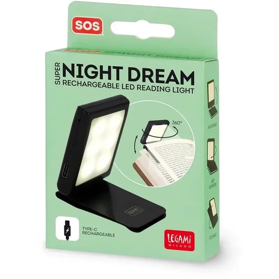 Φωτάκι Ανάγνωσης Βιβλίου Legami Επαναφορτιζόμενο Led image 2
