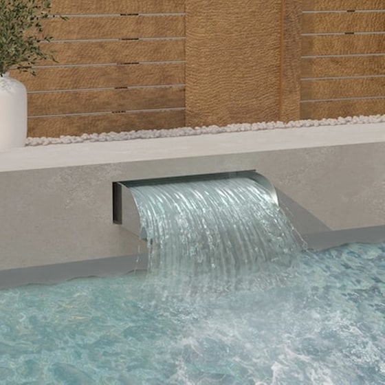 Vidaxl Καταρράκτης 60 X 34 X 14 Εκ. Από Ανοξείδωτο Ατσάλι 304 image 0