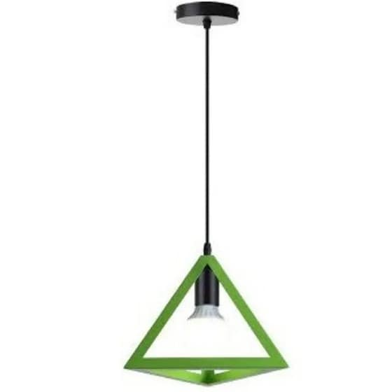 Φωτιστικό Οροφής Μονόφωτο Χατζηκοντίδης C10 Triang21 Πυραμίδα Μεταλλικό - Πράσινο image 0