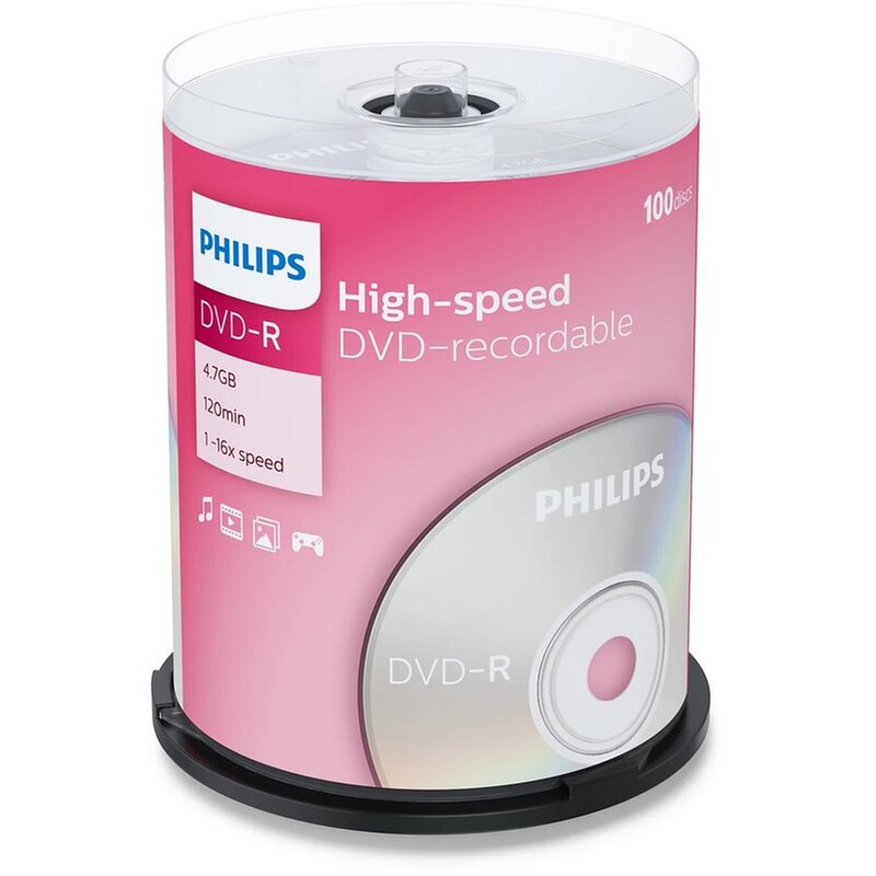 Δίσκοι CD/DVD  Philips DVD-R 4.7GB 10 τμχ