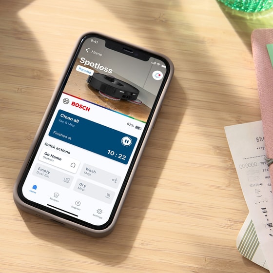 BOSCH SPOTLESS MAX CAM BCRDW3BX για Σκούπισμα και Σφουγγάρισμα Μαύρο Σκούπα Ρομπότ image 18