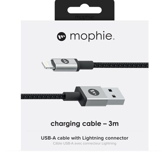 Καλώδιο δεδομένων Mophie USB-A to Lightning 3m - Black image 4