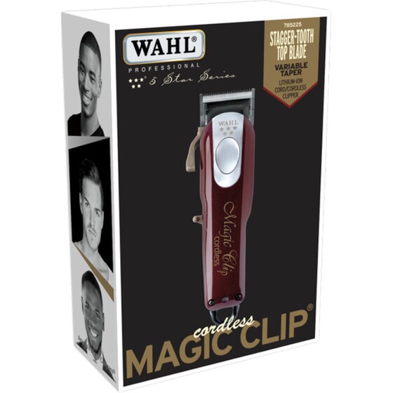 Επαγγελματική Κουρευτική Μηχανή WAHL 5 STAR Magic Clip Cordless 08148-016 με 8 Χτενάκια Επαναφορτιζόμενη image 3