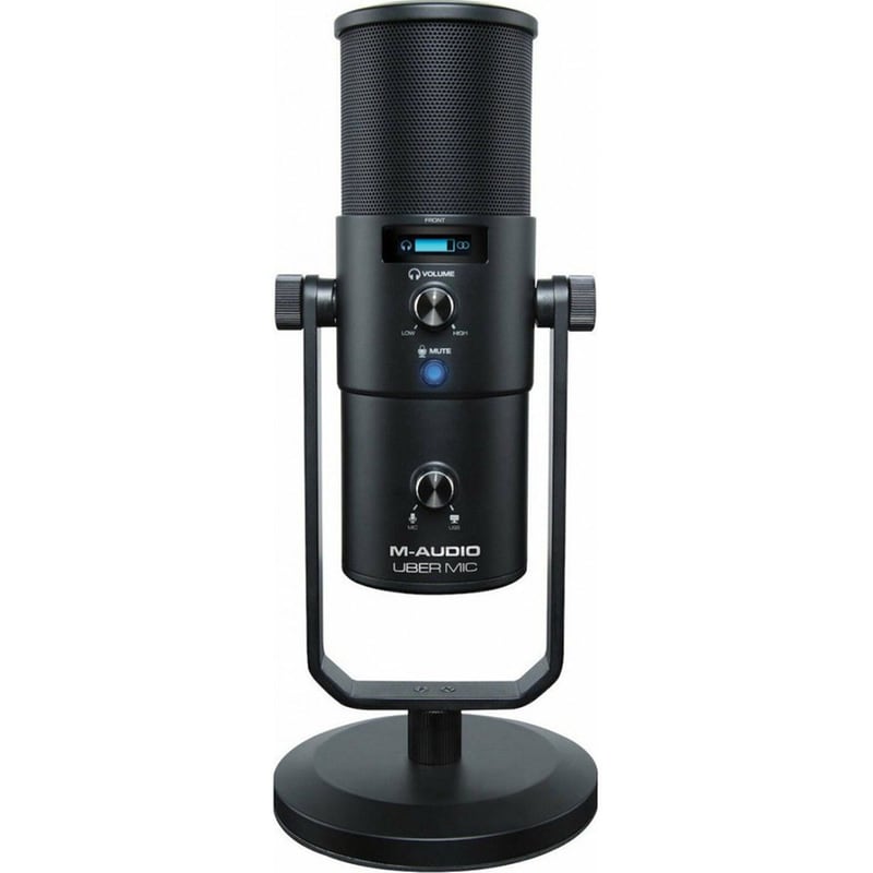 M-AUDIO Πυκνωτικό Μικρόφωνο Multipattern M-Αudio Uber USB - Μαύρο