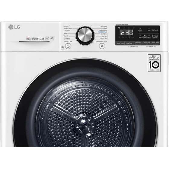 LG RC80V9AV3W 8 kg με Αντλία Θερμότητας Λευκό Στεγνωτήριο Ρούχων image 6
