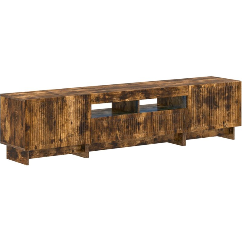 Έπιπλο Τηλεόρασης VidaXL με LED 5 τμχ 178 x 35 x 43 cm - Καπνιστή Δρυς
