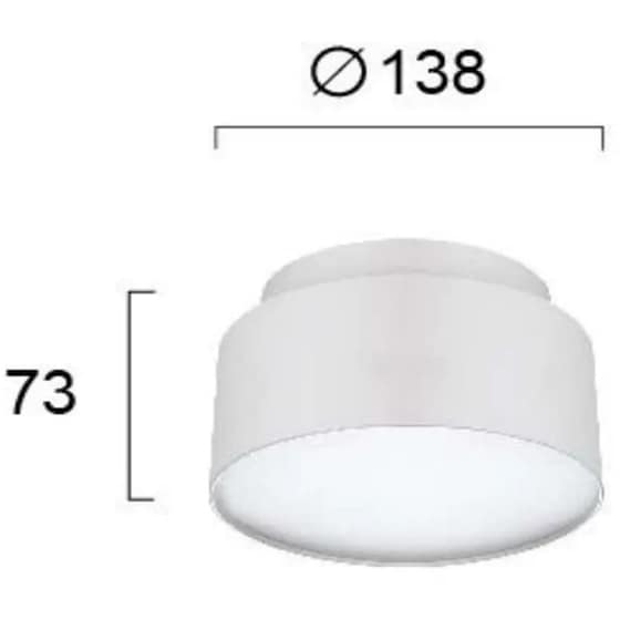 Σποτ Μονόφωτο Viokef Gabi 4279500 από Αλουμίνιο - Λευκό image 1