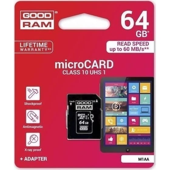 GoodRAM M1AA microSDXC 64GB Class 10 με αντάπτορα image 3