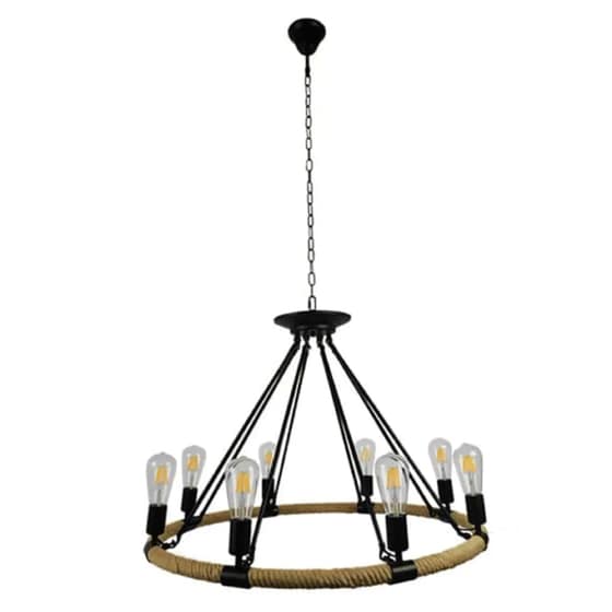 Φωτιστικό Οροφής Πολύφωτο Χατζηκοντίδης Alec2 Μεταλλικό - Μαύρο image 0