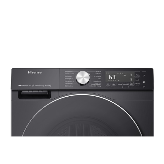 HISENSE WD5S1045BB 10.5kg/6kg 1.400 Στροφές με WiFi Μαύρο Πλυντήριο Στεγνωτήριο image 4