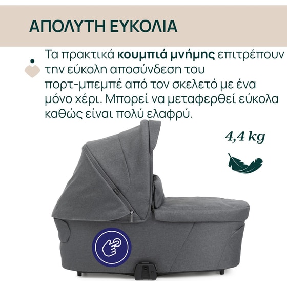 Chicco Port Bebe Flexi για Καρότσι Bellagio Black Satin image 1