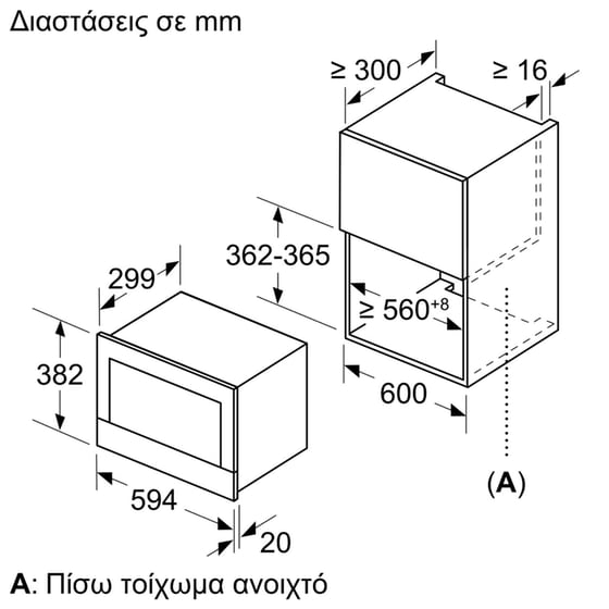 BOSCH BFL634GS1 21 Lt Inox Εντοιχιζόμενος Φούρνος Μικροκυμάτων image 1