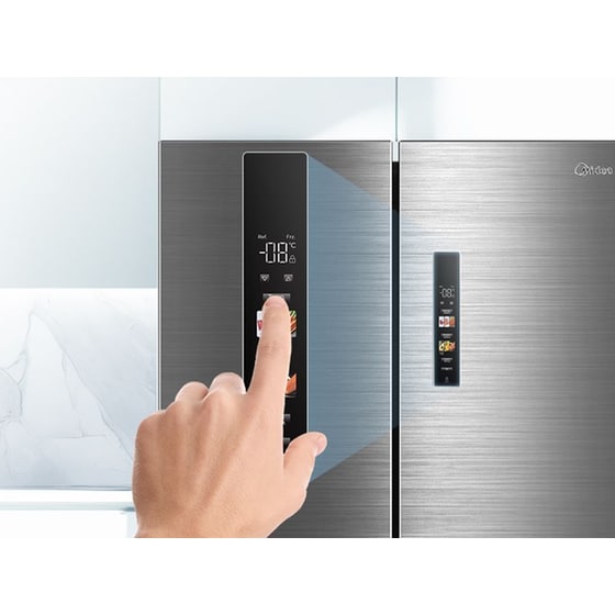 MIDEA MDRF705BIE70 515 Lt Total No Frost Ανθρακί Ψυγείο Ντουλάπα image 4