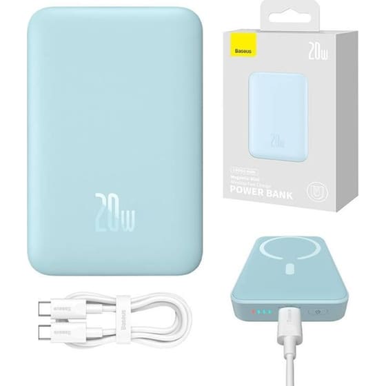 Powerbank Baseus με Magsafe 10000mAh - Μπλε image 0