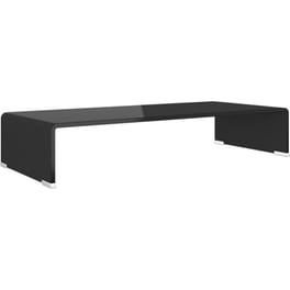Έπιπλο Τηλεόρασης VidaXL Γυάλινο 70x30x13cm - Μαύρο
