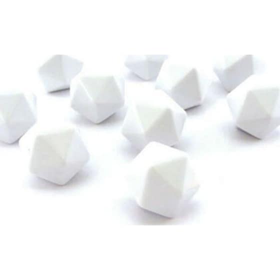 Σετ Ζάρια Opaque Polyhedral Bag Of 10 Blank D20 Dice Chessex image 2
