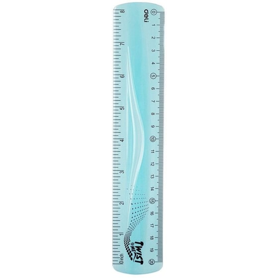 Χάρακας Deli PS Ultra Flexible 20 cm (1 Τεμάχιο) image 1