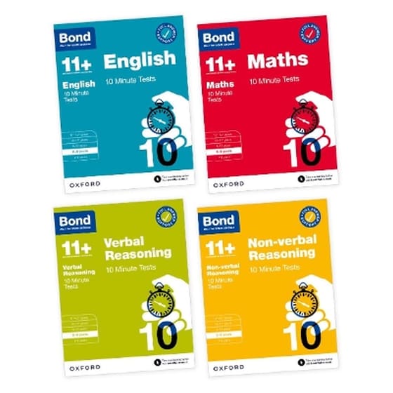 Bond 11+: Bond 11+ 10 Minute Tests Bundle with Answer Support 8-9 years image 0