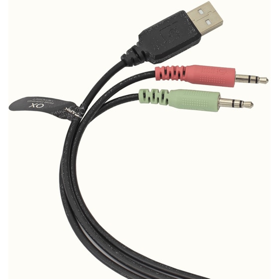 White Shark Ox Gaming Ενσύρματα Ακουστικά 3.5mm/USB με RGB Φωτισμό Μαύρα image 4