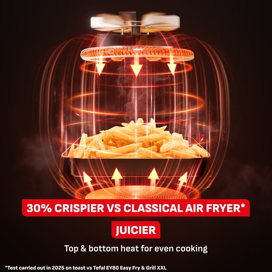 TEFAL EY8328E0 INFRARED με Αποσπώμενο Κάδο 2000 W 7 L Μαύρο Φριτέζα Αέρος image 4