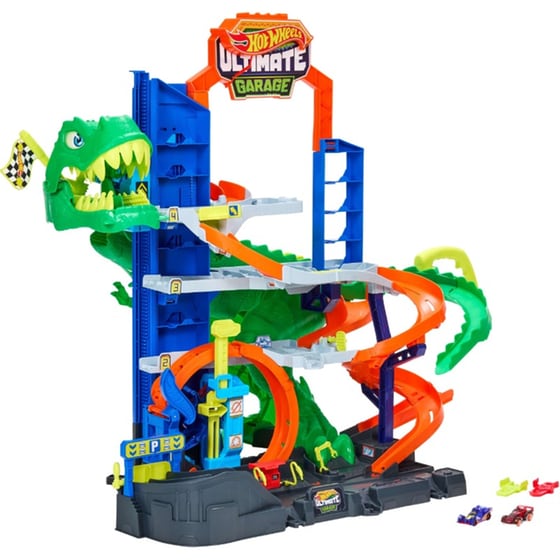 Playset Hot Wheels Απόλυτο Γκαράζ T-Rex Με Πίστα City image 11